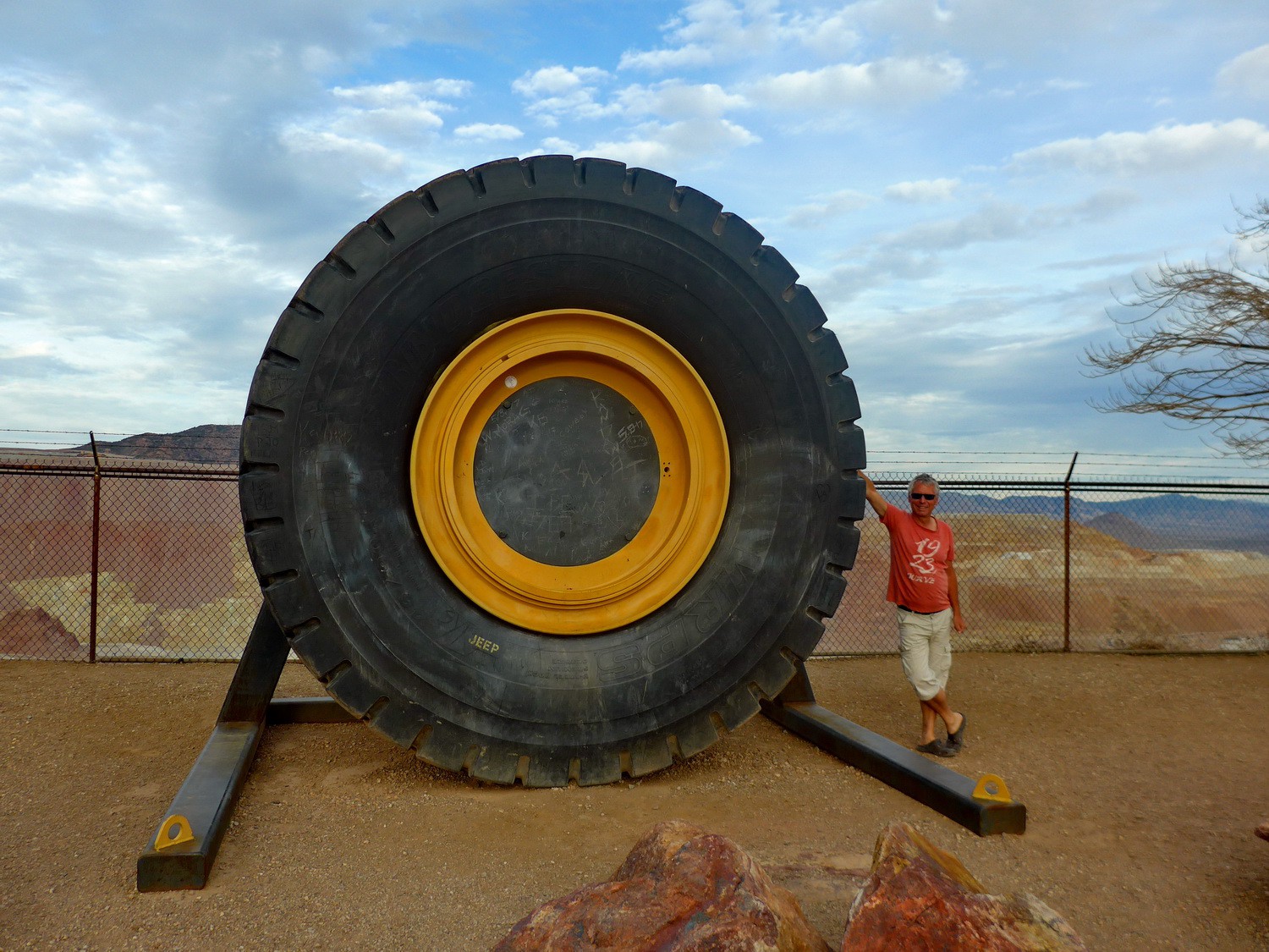 Huge tire of the Morenci Copper Mine